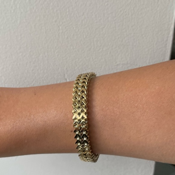 New 18k Gold Plated Chunky Chain Bracelet - Picture 4 of 7